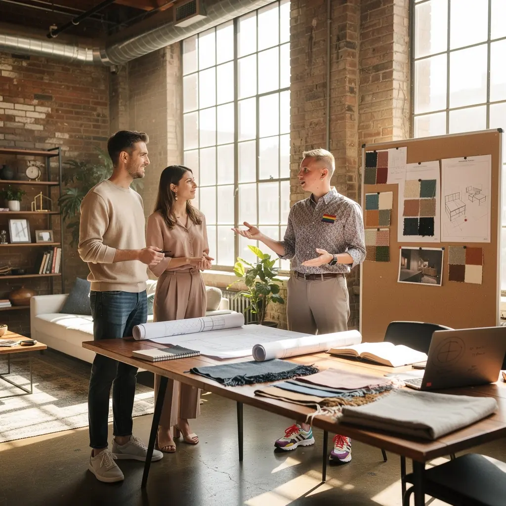 Pokój dziecięcy z kolorowymi meblami i kreatywnymi akcesoriami.